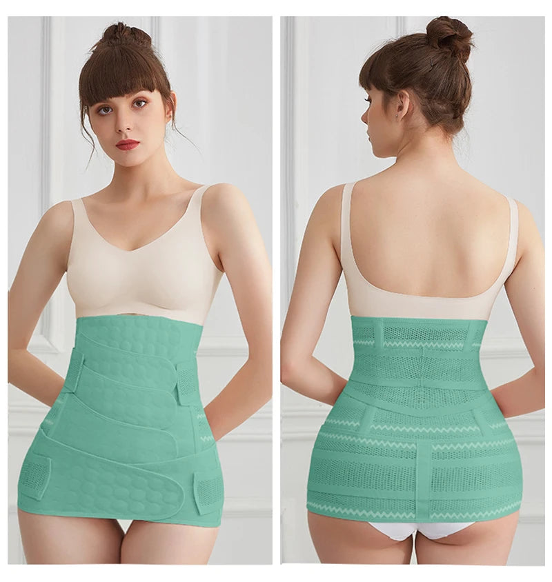 Postpartum Recovery Belt Women's Pregnancy Belly Band Support Girdle Waist Trainer Shapewear for Tummy Control Back Support Body Shaping