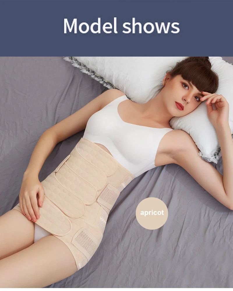 Postpartum Recovery Belt Women's Pregnancy Belly Band Support Girdle Waist Trainer Shapewear for Tummy Control Back Support Body Shaping