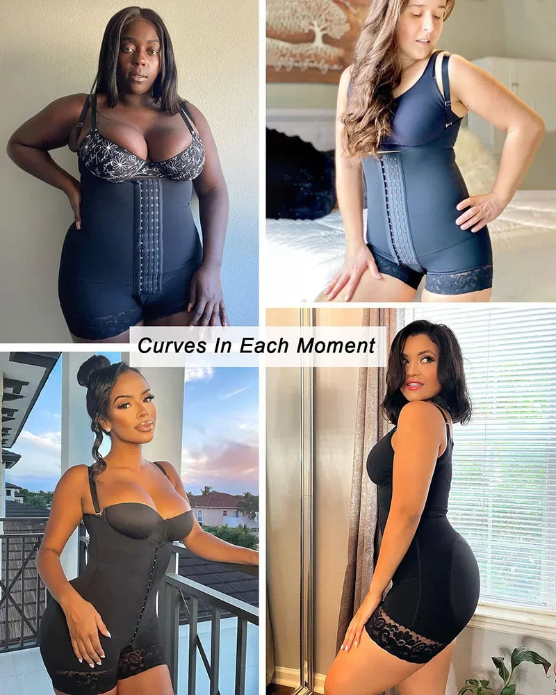AfruliA Full Body Shaper Colombianas Girdle High Compression Slimming Sheath Tummy Control Panties Waist Trainer