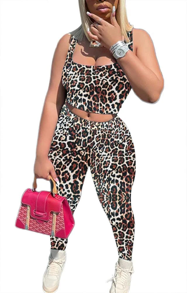 Women's Ribbed Lounge Wear 2 Piece Set Casual Summer Outfit Sleeve Top with Elastic Leggings Junior Size Eye Catching Solid Color