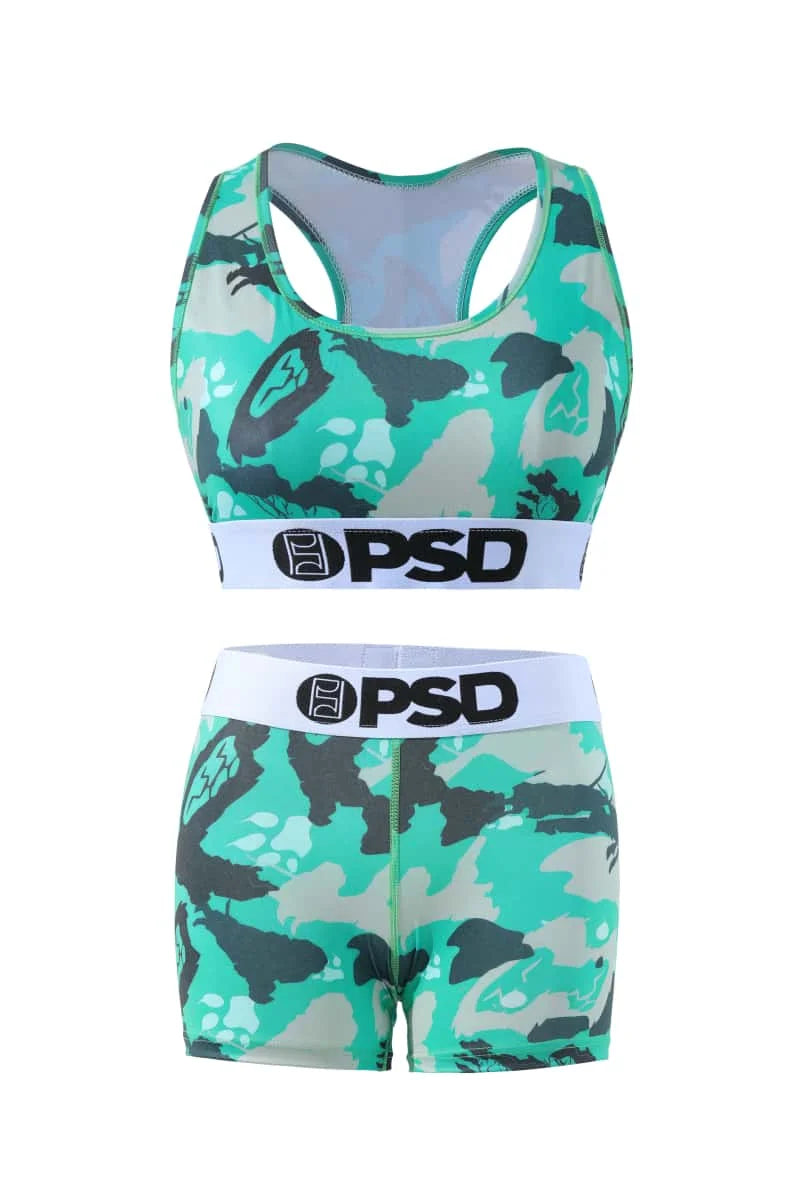Fashion Sports Lingerie Set Women's Plus Size Bra Sexy Two Piece Tank Top And Boxer Set Comfortable Underwear Suit