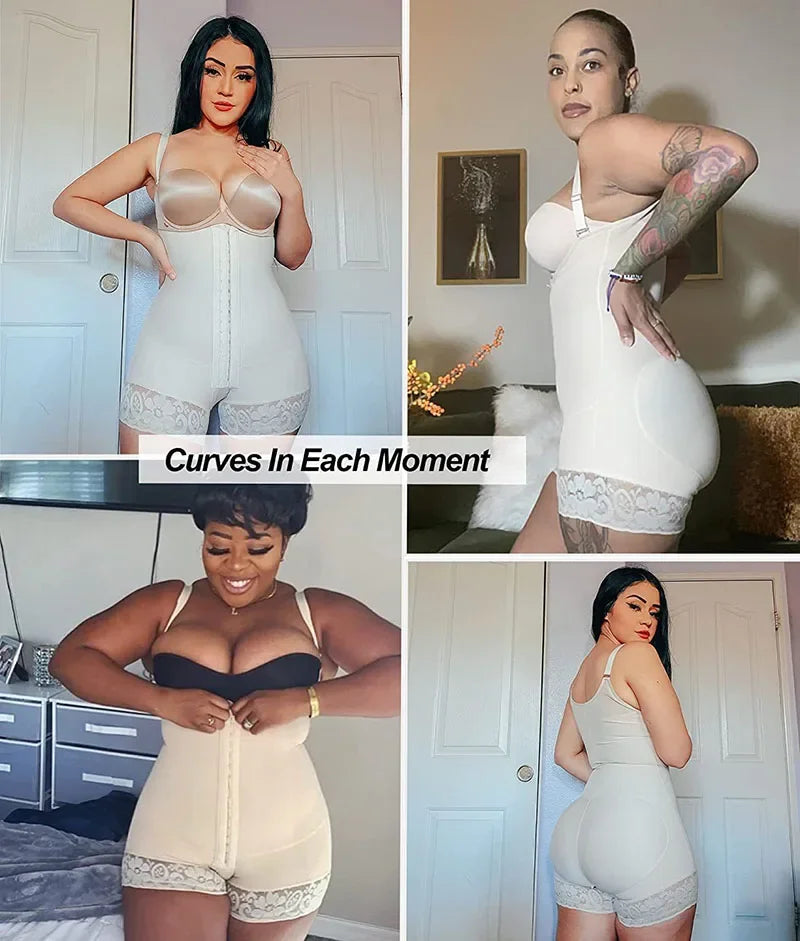 AfruliA Full Body Shaper Colombianas Girdle High Compression Slimming Sheath Tummy Control Panties Waist Trainer