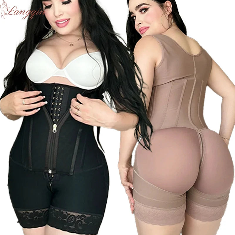 High Compression Postpartum Girdle Shaper for Women Abdomen Control Waist Trainer Colombian Style Shapewear