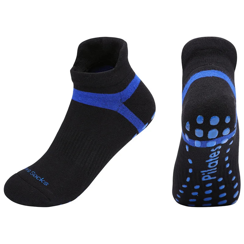 Large Size Silicone Anti-slip Dance Sports Socks Cotton Breathable Ballet Pilates Yoga Socks Unisex Men Women Indoor Floor Socks