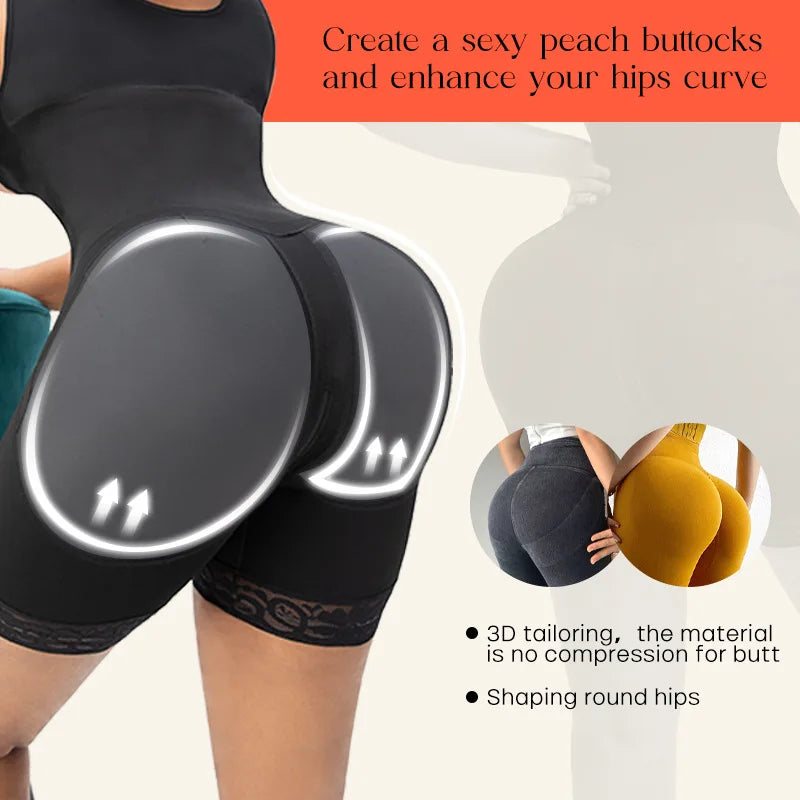 Slimming Corset for Women Compression Body Shaper Waist Trainer Shapewear Post Surgery Slimming Butt Lifter Fajas Colombianas