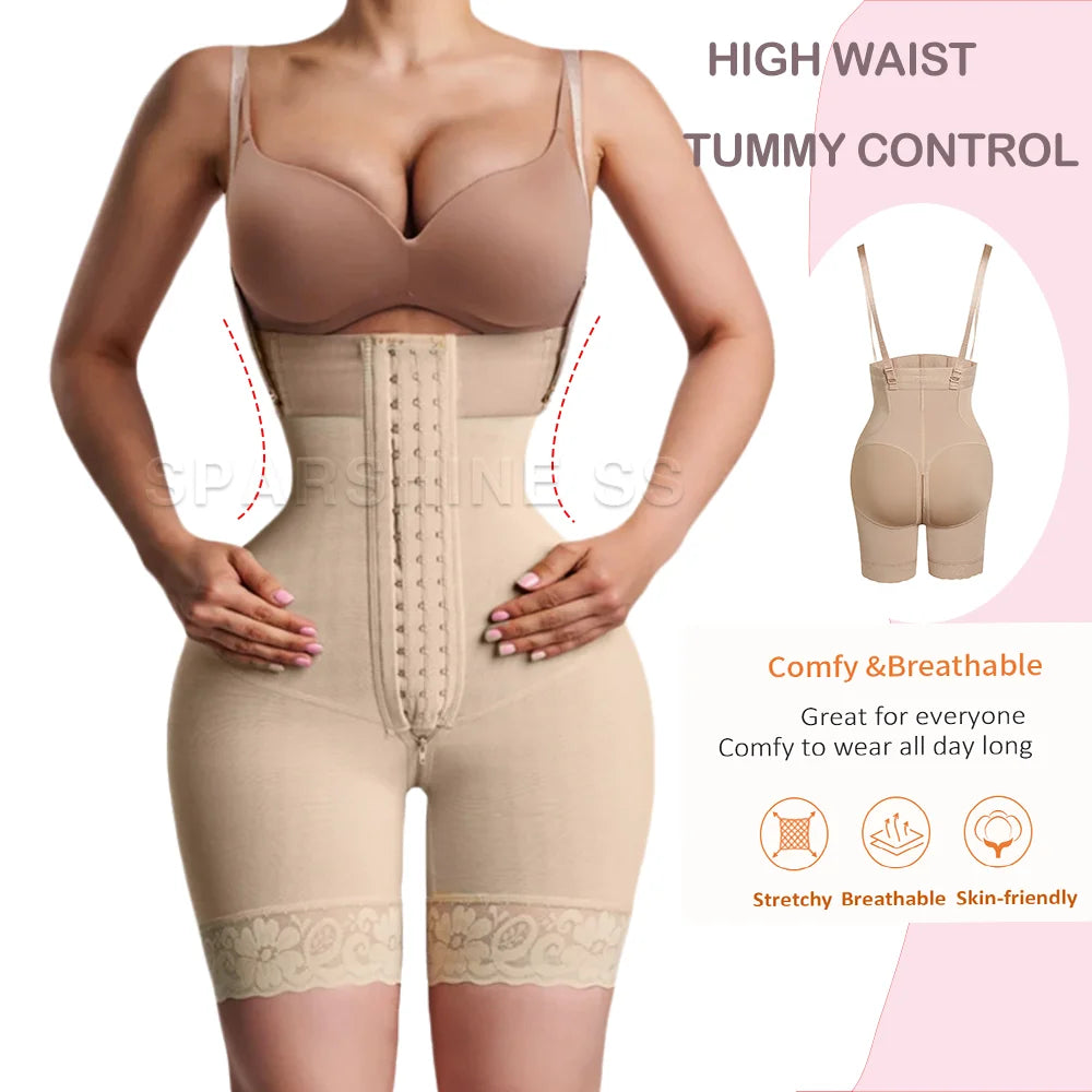 Women Body Hourglass Girdle Waist Trainer Sexy Corset Woman clothing Colombian Abdomen Flat Stomach Body Shaper Fajas Shapewear