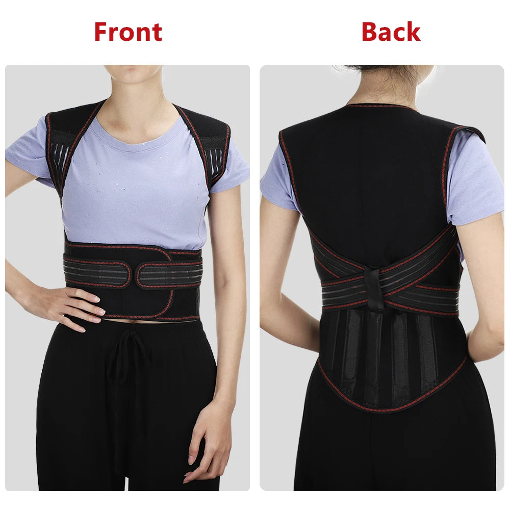 108/111 Tourmaline Magnets Self-heating Belt Protector Relieve Shoulder Muscle Joint Fatigue Warming Back Waist Vest Braces