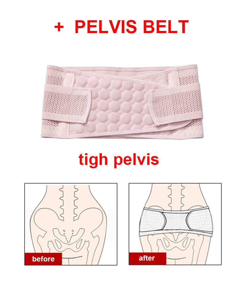 Postpartum Recovery Belt Women's Pregnancy Belly Band Support Girdle Waist Trainer Shapewear for Tummy Control Back Support Body Shaping