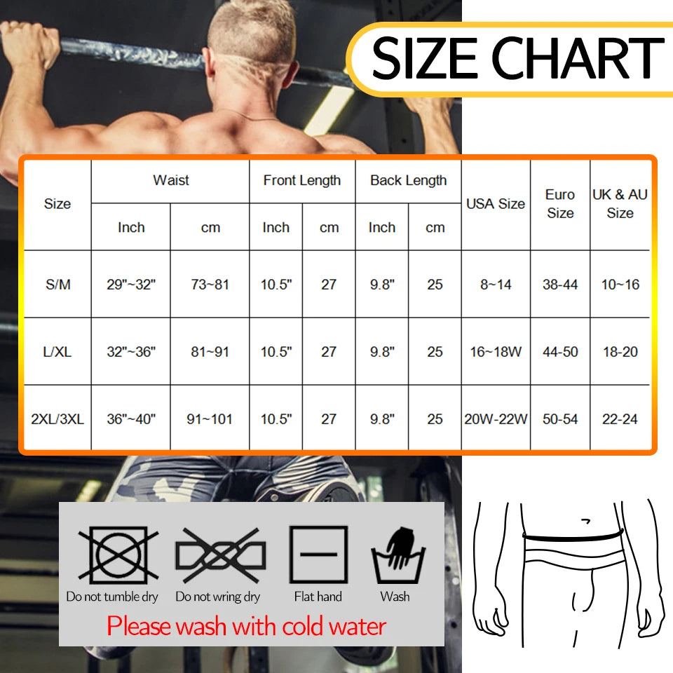 Men Slimming Body Shaper Sauna Sweat Belt Waist Trainer Corsets Belly Girdle to Lose Weight Belly Fat Burner Burning Man