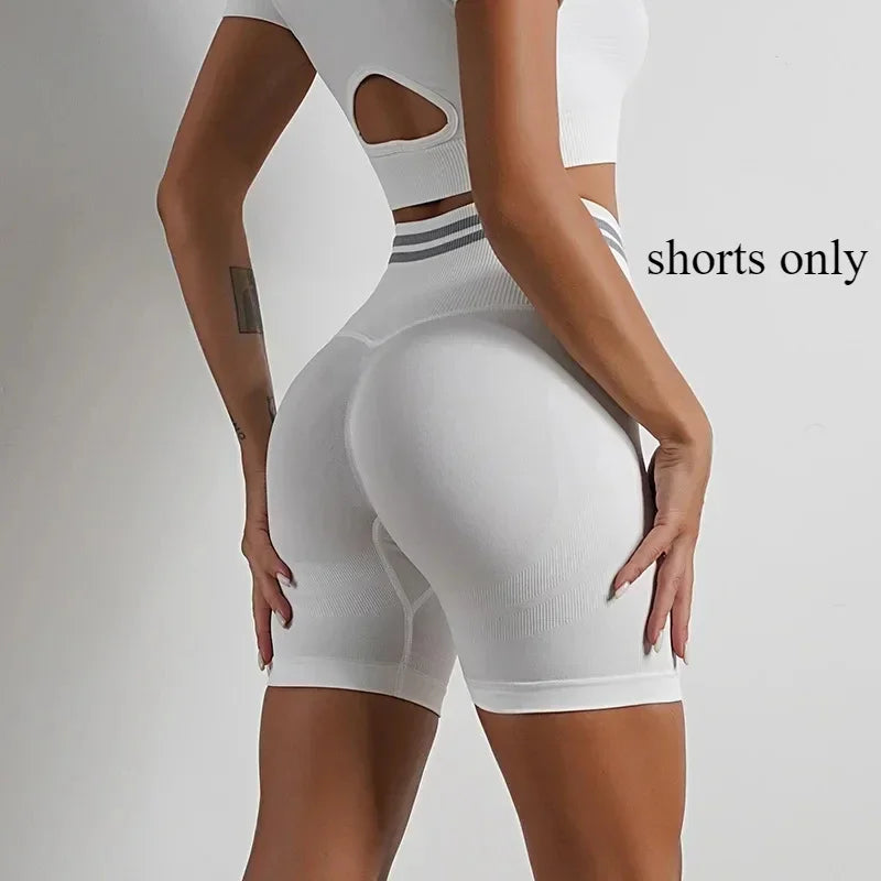 Women's Yoga Clothing Set Long Sleeve Leggings Pants for Gym Fitness Tracksuit Active Wear Workout Clothes