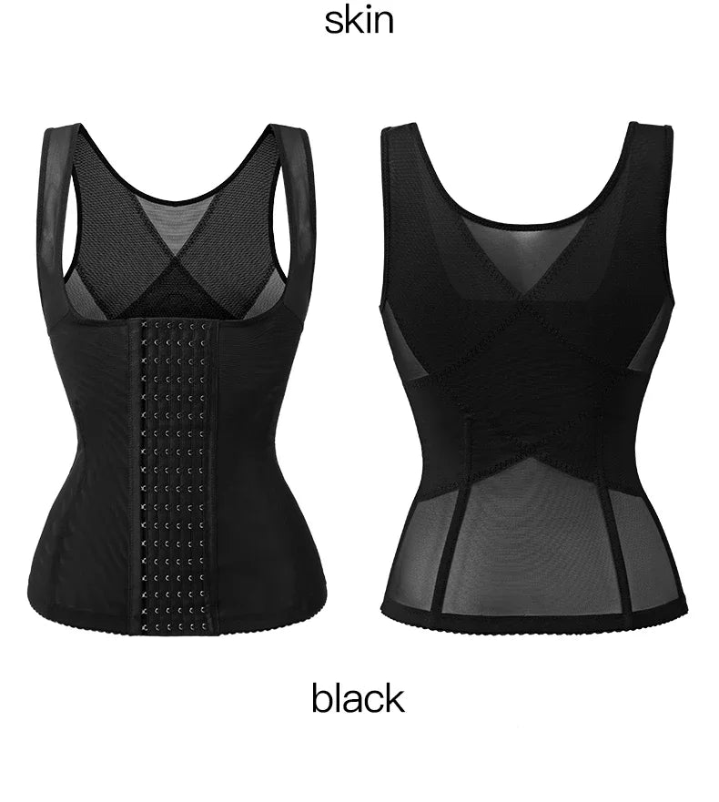 Women's Postpartum Waist Corset Slimming Sheath Tummy Top Trainer Shapewear Body Shaper for Flat Belly Support