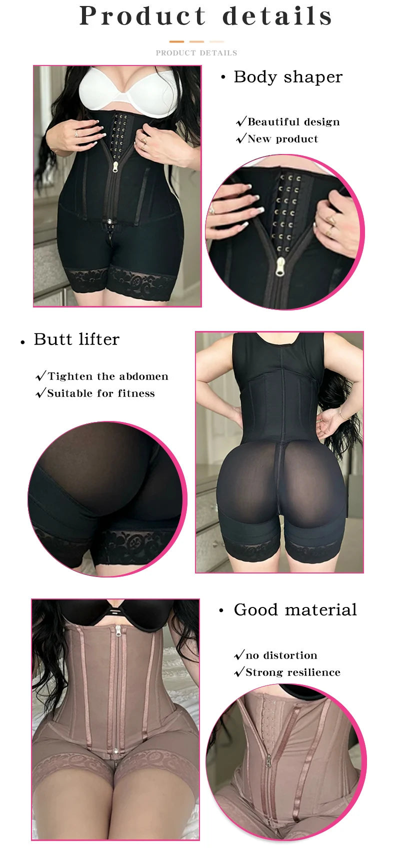 High Compression Postpartum Girdle Shaper for Women Abdomen Control Waist Trainer Colombian Style Shapewear