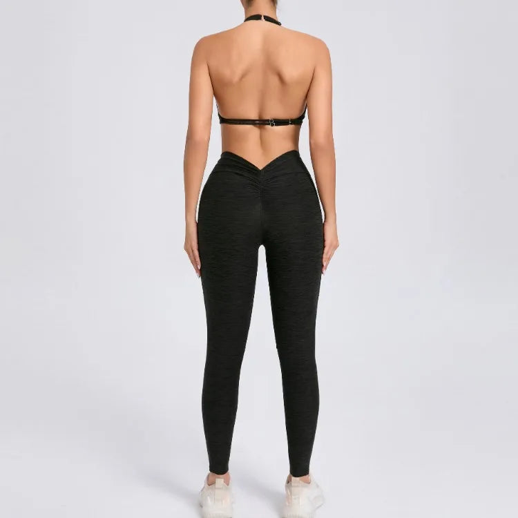 Eye Catching Yoga Set for Women 2PCS with Shorts Crop Top Sports Bra Gym Fitness Tracksuit for Running