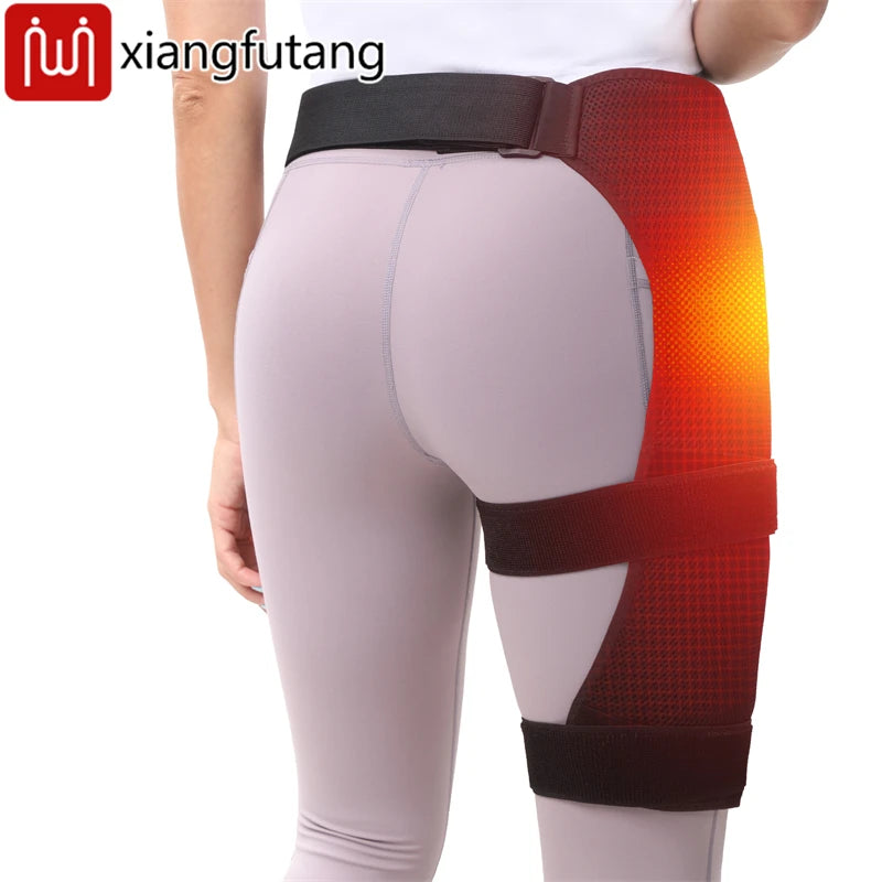 3-Gear Heat & Vibration Hip Massager for Muscle Soreness Relief Arthritis Aid And Sports Recovery - Suitable for Fitness Fans And Seniors