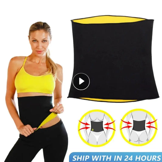 Waist Trainer Neoprene Belt Sauna Sweat Body Shaper Tummy Control Girdle Corset Slimming Belt For Women Gym Girdle Women