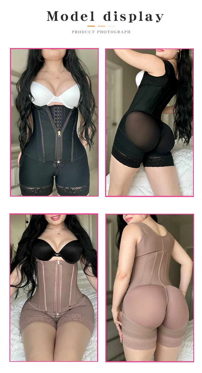 High Compression Postpartum Girdle Shaper for Women Abdomen Control Waist Trainer Colombian Style Shapewear