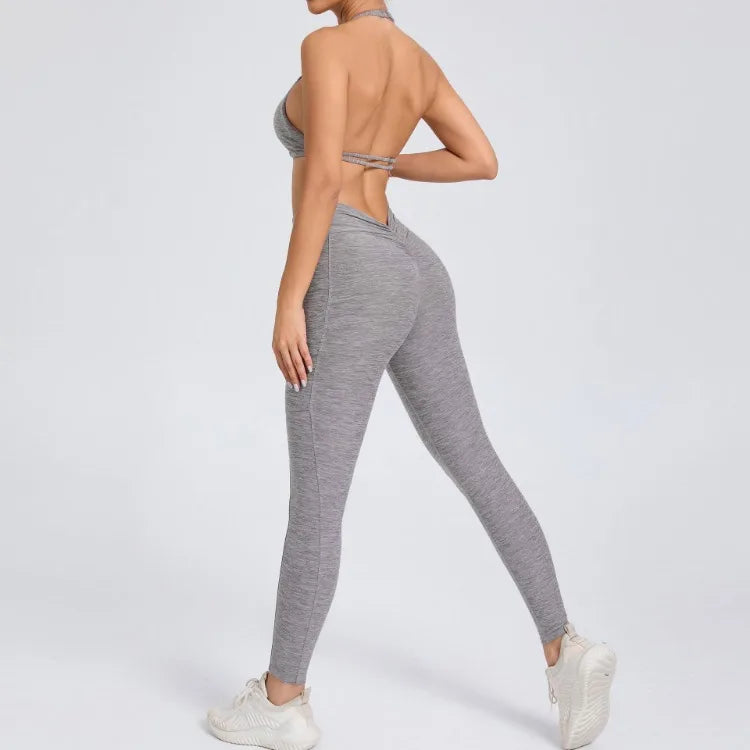Eye Catching Yoga Set for Women 2PCS with Shorts Crop Top Sports Bra Gym Fitness Tracksuit for Running