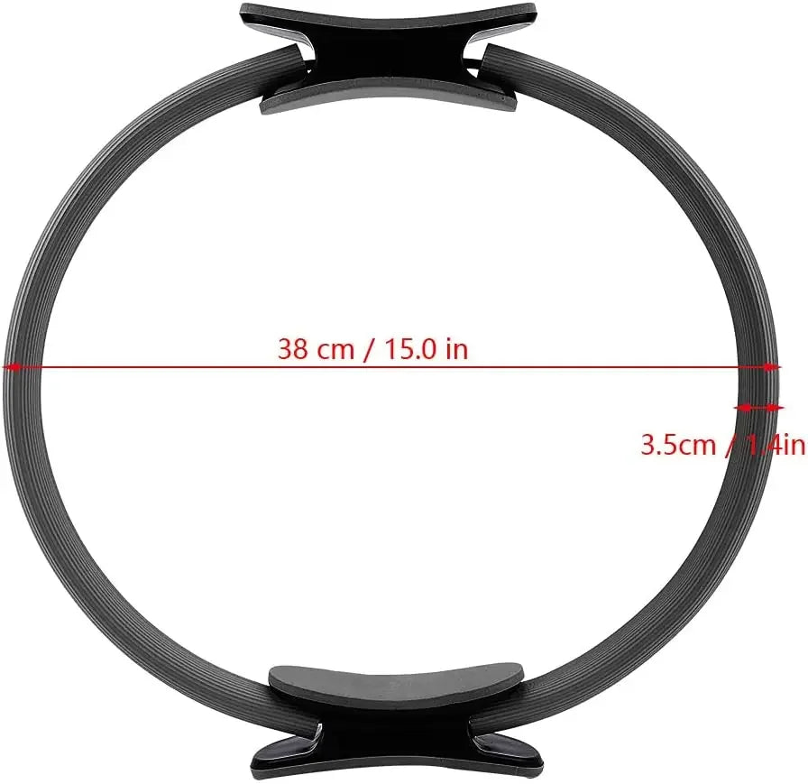 1Pcs Yoga Pilates Ring Non-slip Sports Resistance Ring Fitness Shaping Ring Pelvic Floor Muscle Training Fitness Yoga Equipment