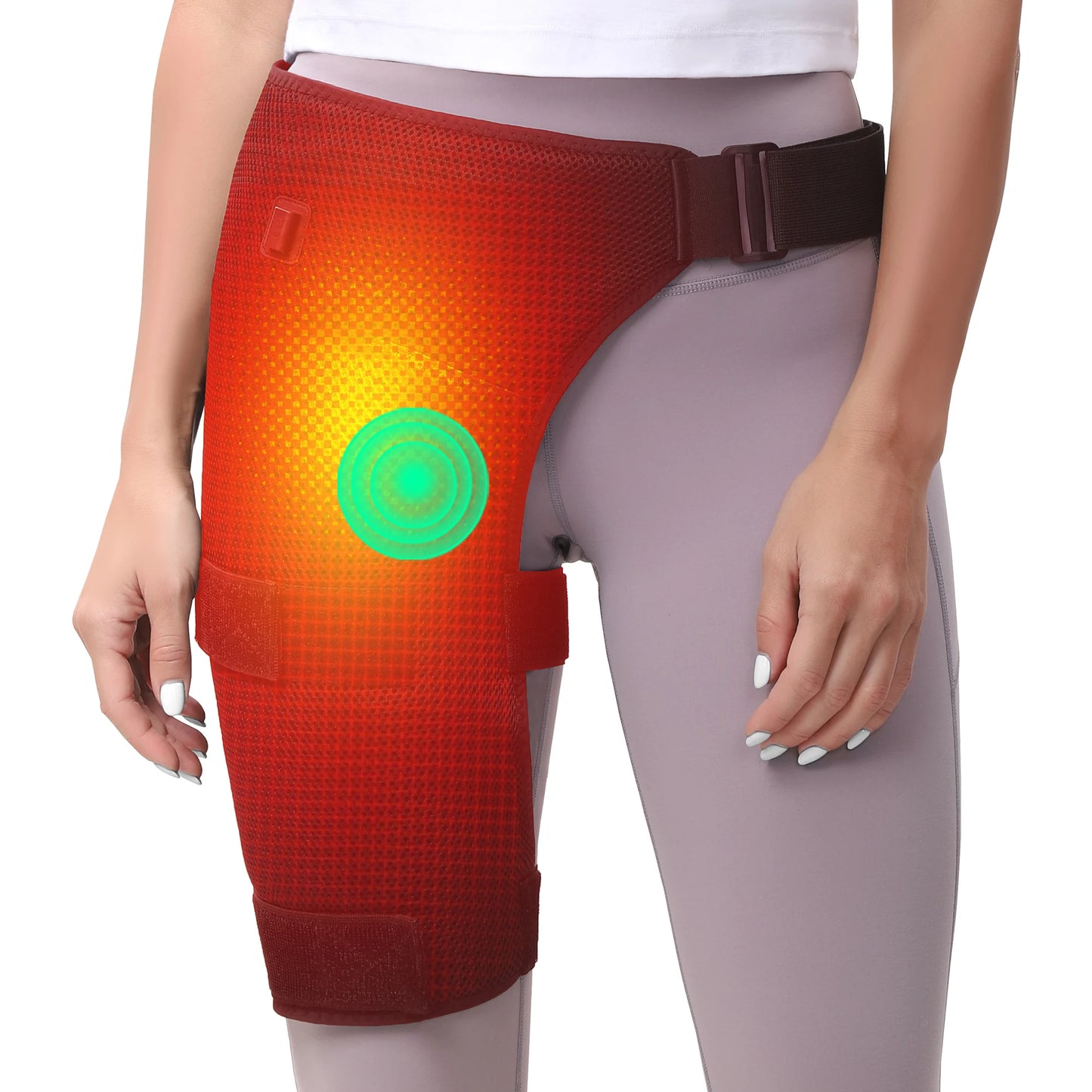 3-Gear Heat & Vibration Hip Massager for Muscle Soreness Relief Arthritis Aid And Sports Recovery - Suitable for Fitness Fans And Seniors