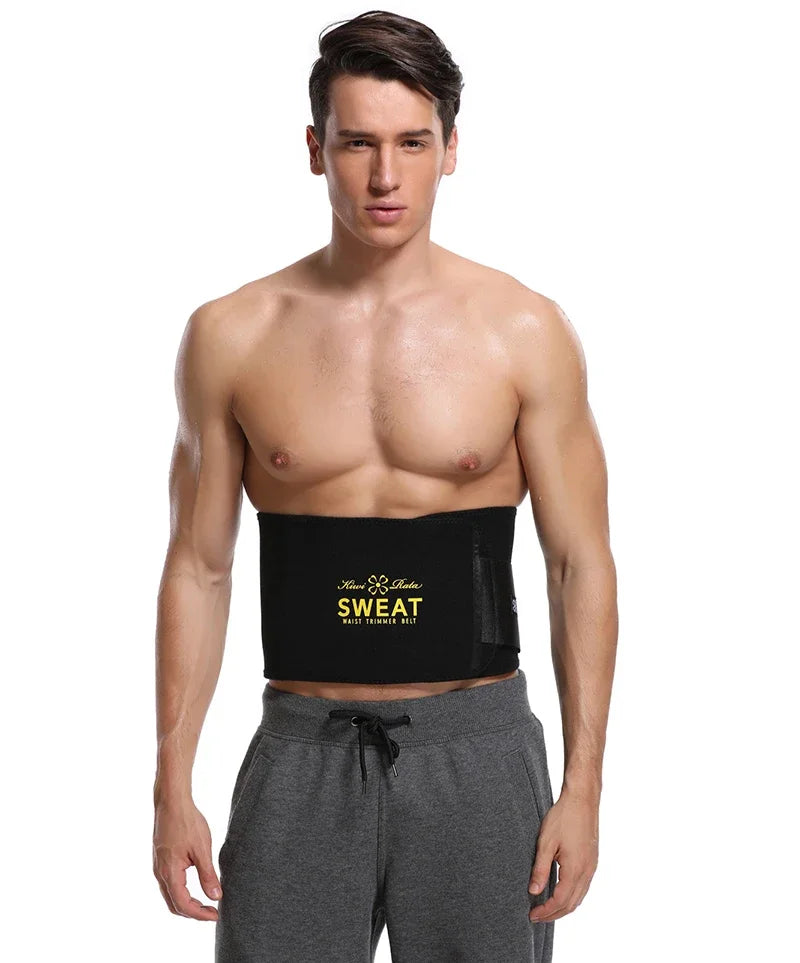 Men Body Shaper Waist Cinchers Trainer Tummy Control Comperssion Neoprene Sweat Wrap for Stomach Back Lumbar Support Shapewear
