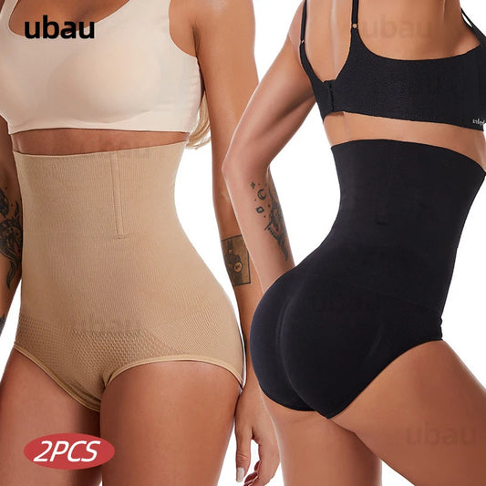 UBAU Women Seamless High Waist Shaping Panties Breathable Slimming Tummy Underwear Hip Lift Ladies Briefs Body  Corset Panty