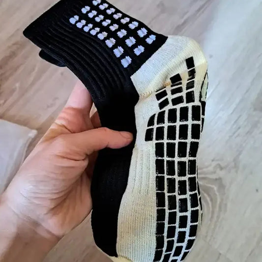 Anti-slip Knee-High Sports Socks for Men and Women Thickened Towel Bottom Football Yoga Grip Square Friction Film Outdoor Sport