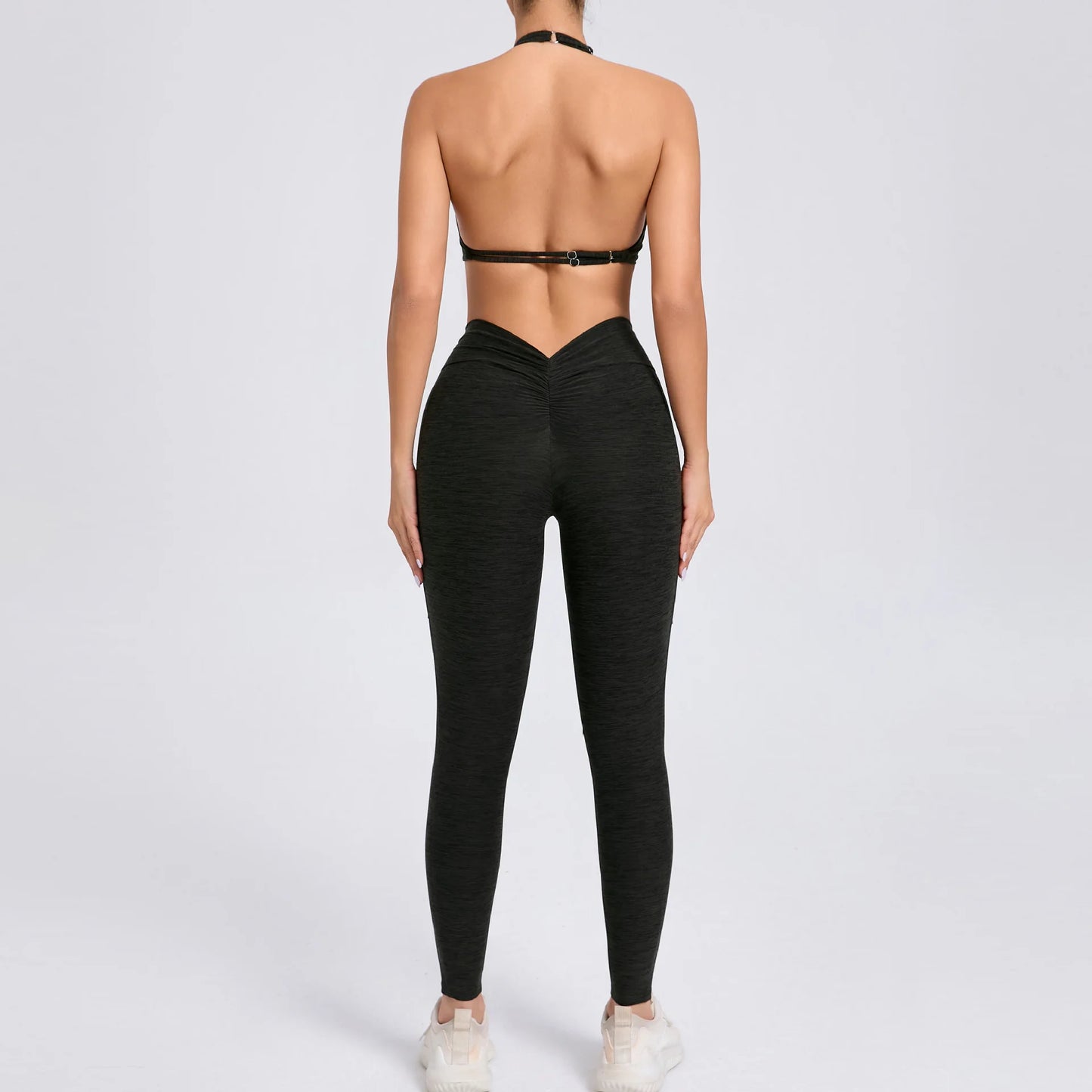 Eye Catching Yoga Set for Women 2PCS with Shorts Crop Top Sports Bra Gym Fitness Tracksuit for Running