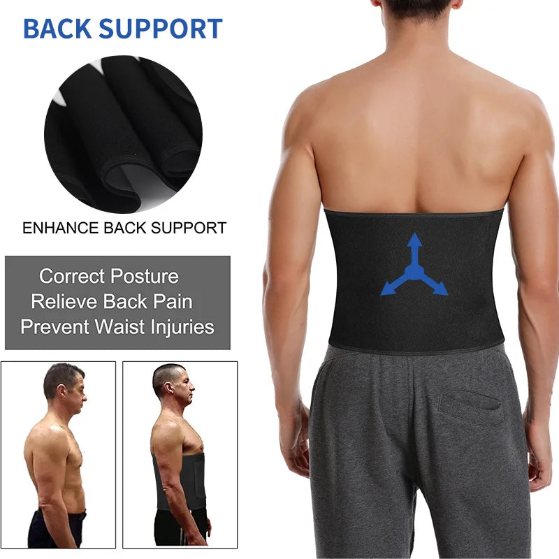 Aiithuug Body Building Corset Waist Trainer Belt Men Women Body Shaper Corsets Shapewear Belts Slimming Girdle Gym Workout Band
