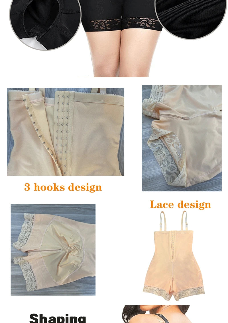 Fajas Colombianas Shapewear Women Tummy Control Butt Lifter Body Shaper High Compression Reducing and Shaping Girdles