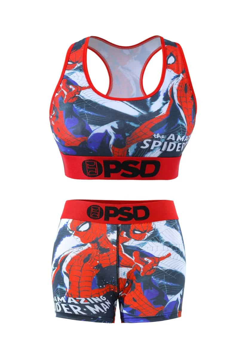 Fashion Sports Lingerie Set Women's Plus Size Bra Sexy Two Piece Tank Top And Boxer Set Comfortable Underwear Suit