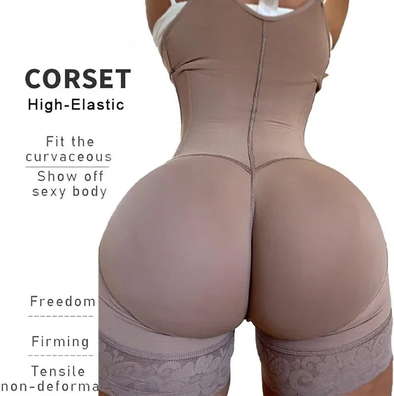 AfruliA Full Body Shaper Colombianas Girdle High Compression Slimming Sheath Tummy Control Panties Waist Trainer