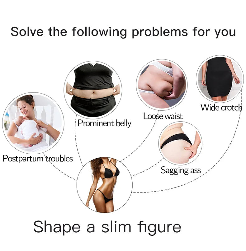 UBAU Women Seamless High Waist Shaping Panties Breathable Slimming Tummy Underwear Hip Lift Ladies Briefs Body  Corset Panty