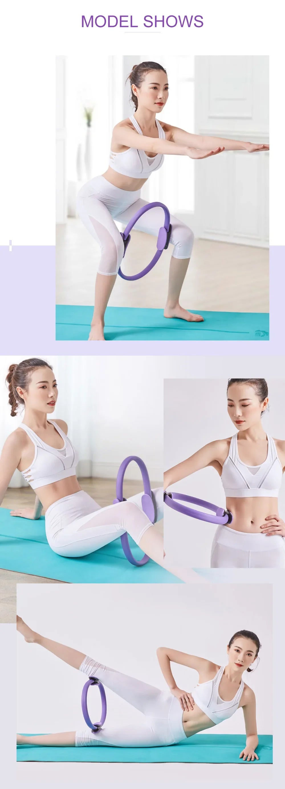 1Pcs Non-slip Yoga Pilates Resistance Ring Fitness Shaping Pelvic Floor Muscle Trainer - Essential Yoga Equipment for Sports