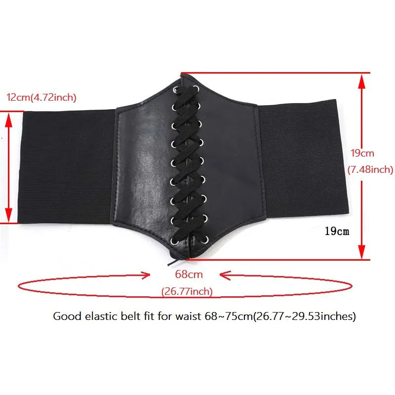 2024 Corset Wide Belts Pu Leather Slimming Body For Women Elastic Waist Cinto Sobretudo Feminin Ceinture Femme Fajas
