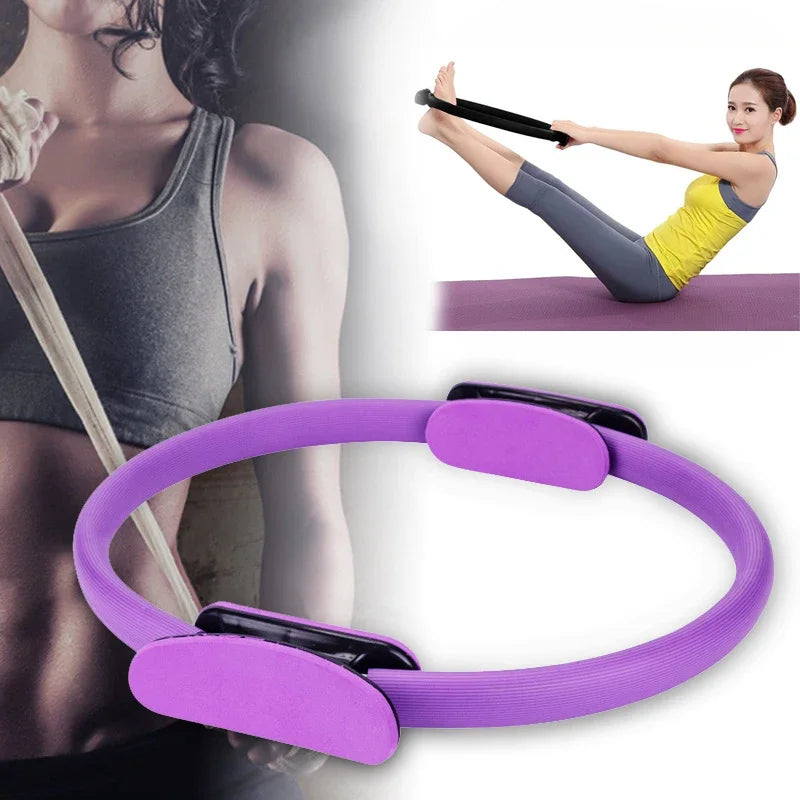 1Pcs Yoga Pilates Ring Non-slip Sports Resistance Ring Fitness Shaping Ring Pelvic Floor Muscle Training Fitness Yoga Equipment