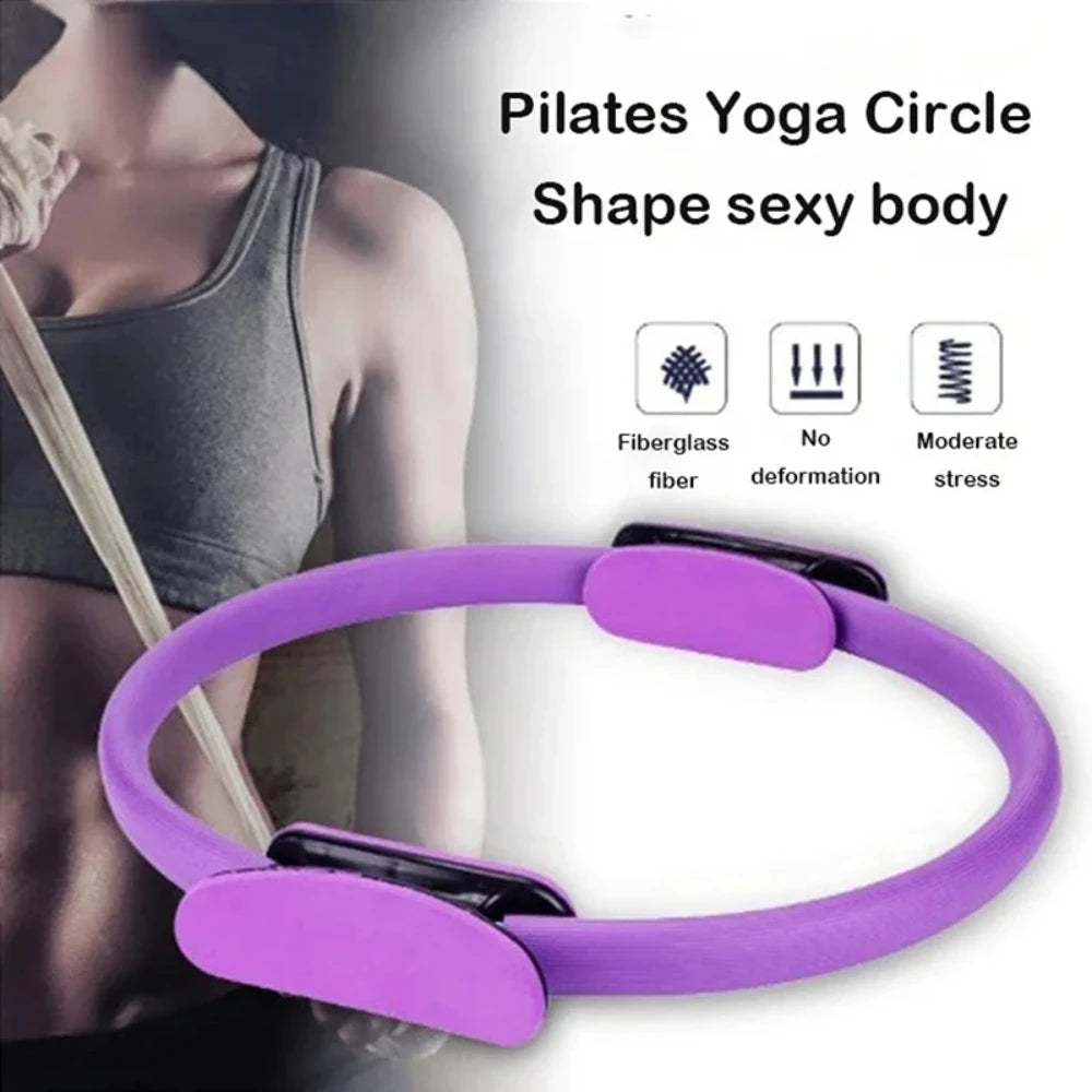 1Pcs Non-slip Yoga Pilates Resistance Ring Fitness Shaping Pelvic Floor Muscle Trainer - Essential Yoga Equipment for Sports