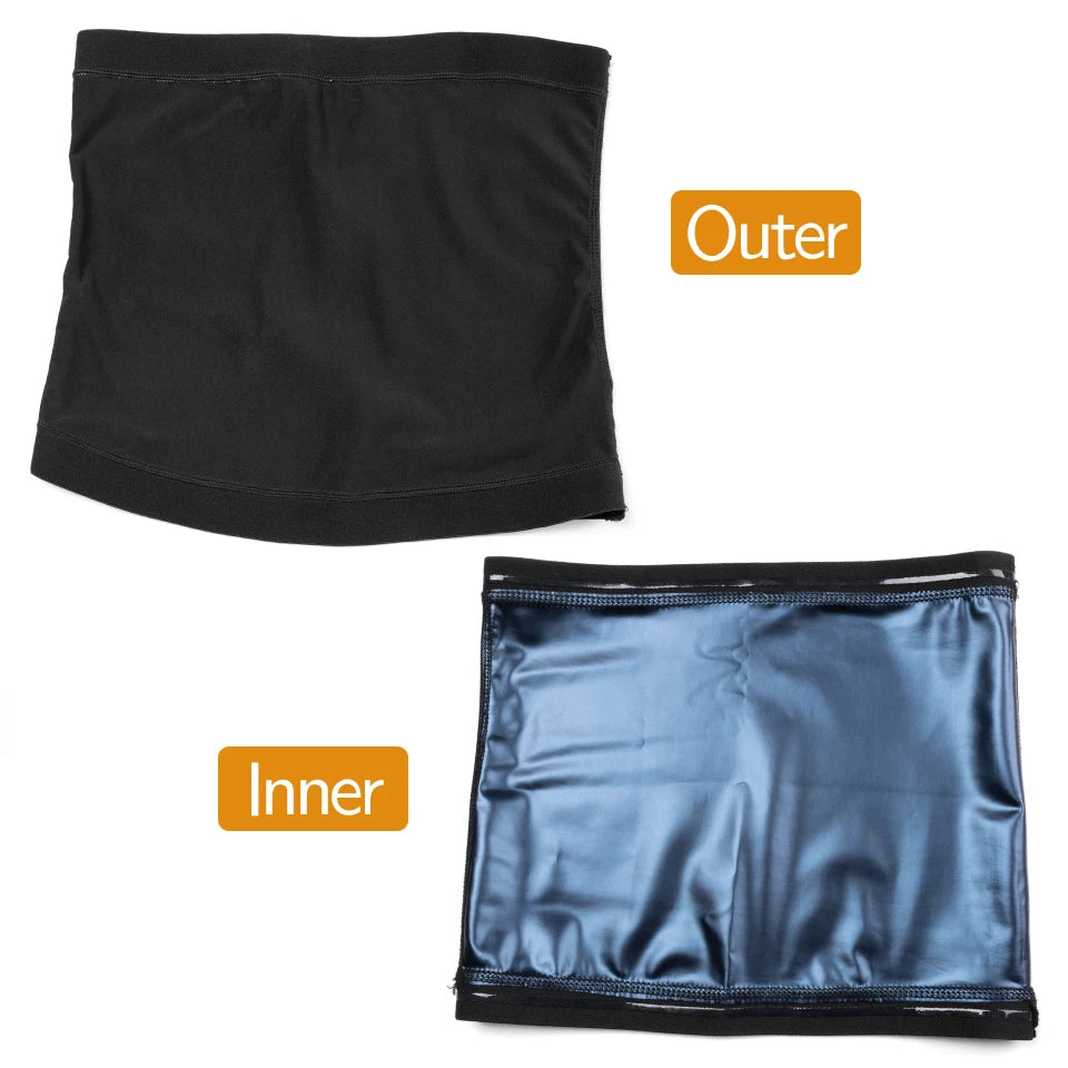 Men Slimming Body Shaper Sauna Sweat Belt Waist Trainer Corsets Belly Girdle to Lose Weight Belly Fat Burner Burning Man