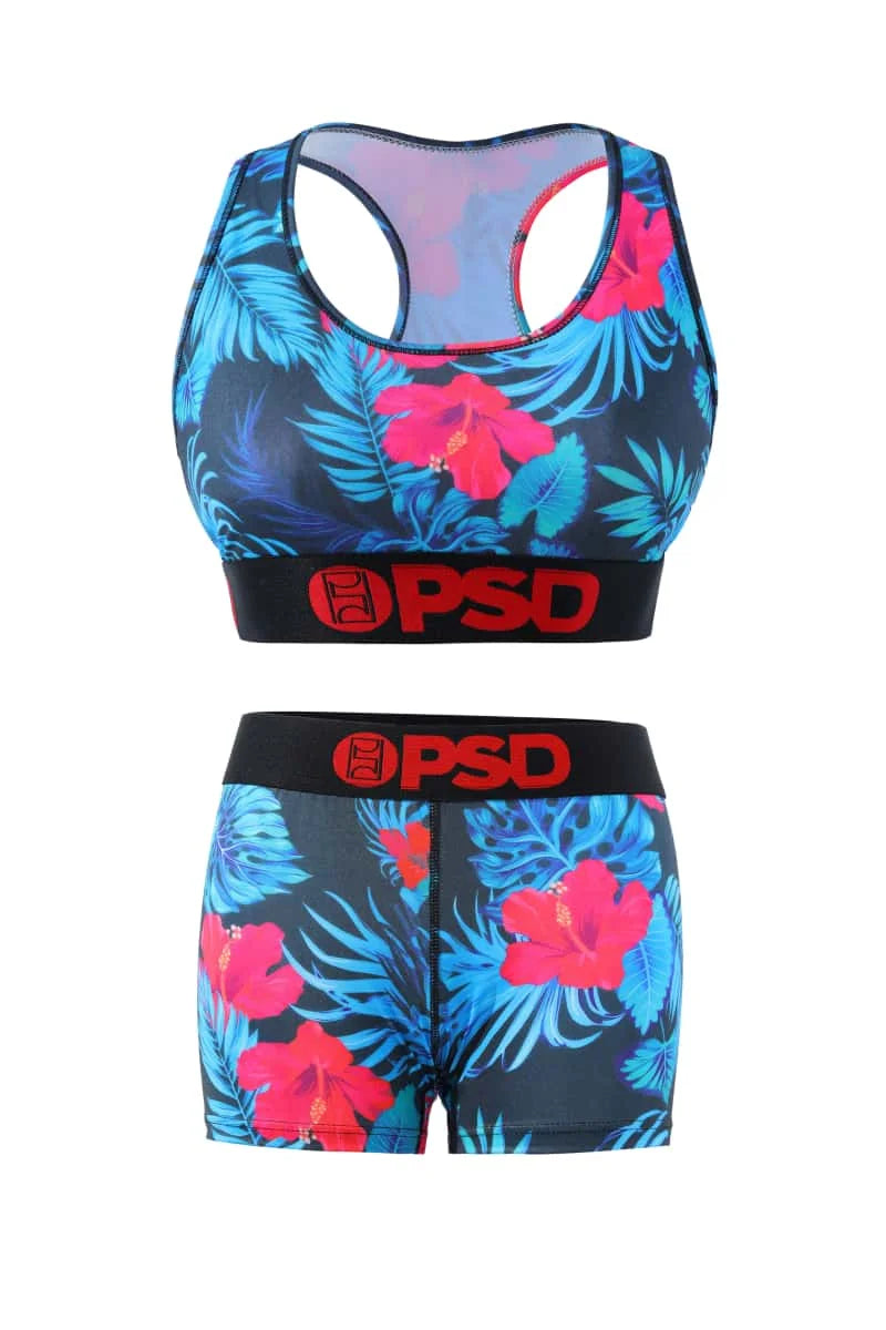 Fashion Sports Lingerie Set Women's Plus Size Bra Sexy Two Piece Tank Top And Boxer Set Comfortable Underwear Suit