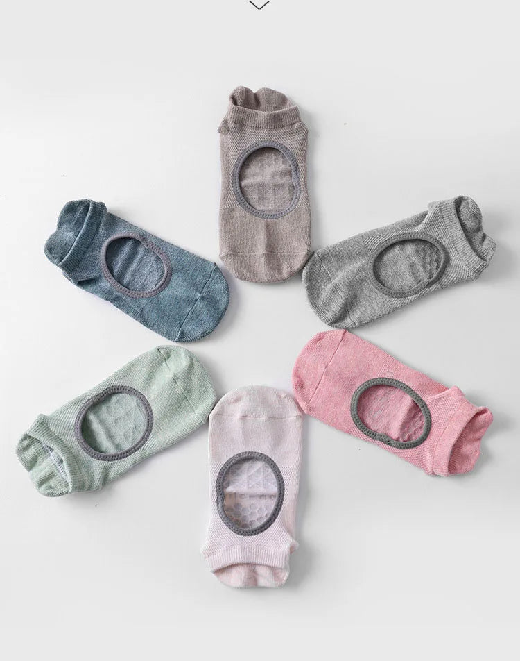 Women High Quality Yoga Socks Women Silicone Backless Non-slip Pilates Grip Low-ankle Sock Ballet Dance Sports Socks