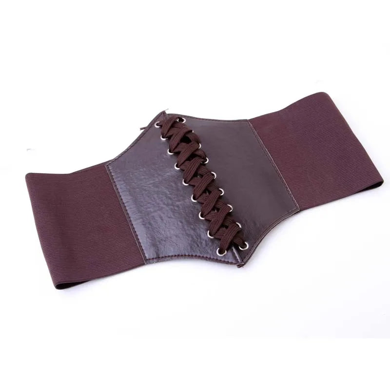2024 Corset Wide Belts Pu Leather Slimming Body For Women Elastic Waist Cinto Sobretudo Feminin Ceinture Femme Fajas