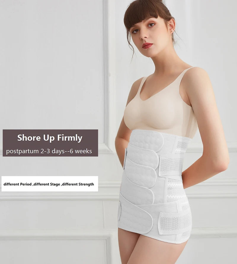 Postpartum Recovery Belt Women's Pregnancy Belly Band Support Girdle Waist Trainer Shapewear for Tummy Control Back Support Body Shaping