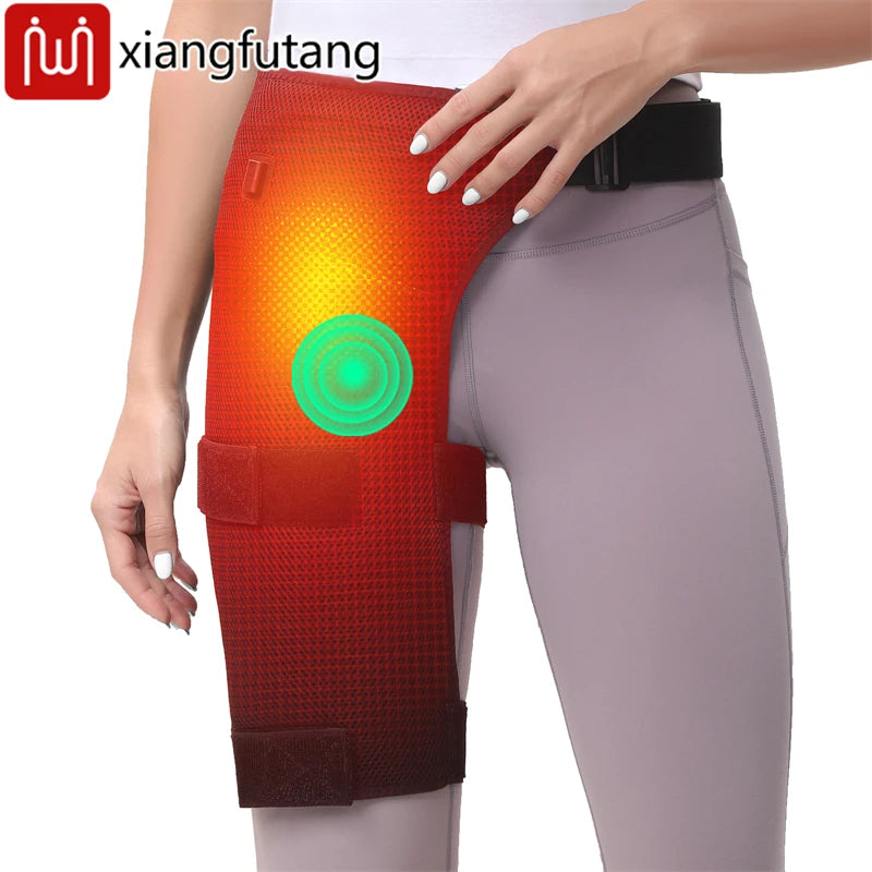 3-Gear Heat & Vibration Hip Massager for Muscle Soreness Relief Arthritis Aid And Sports Recovery - Suitable for Fitness Fans And Seniors