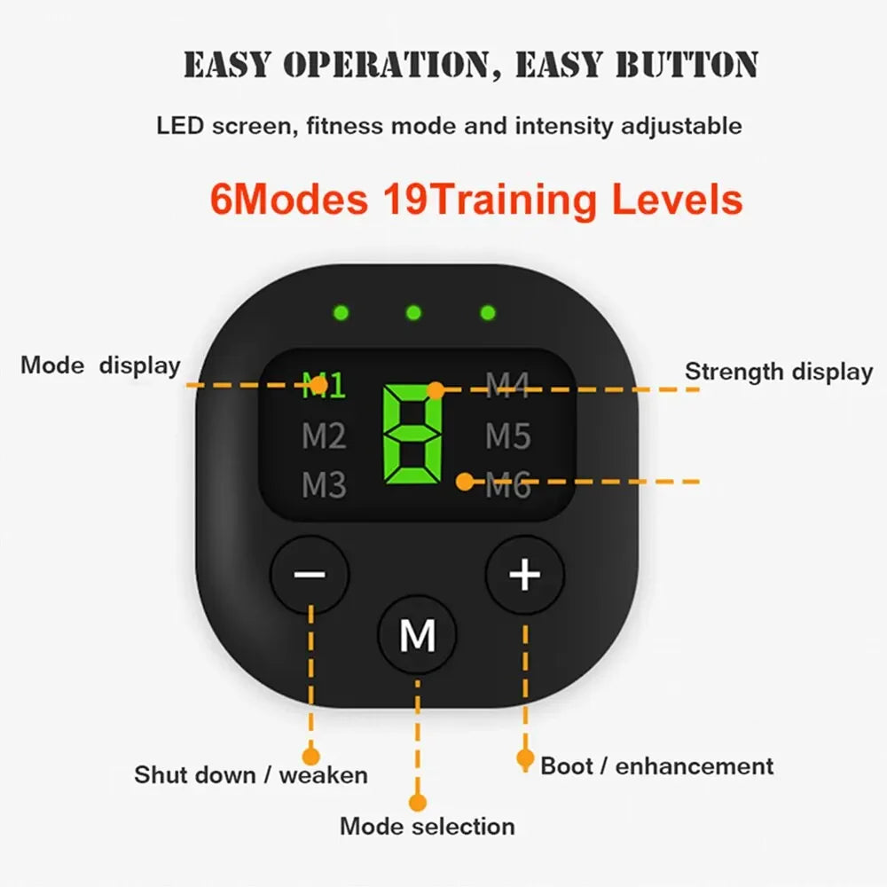 New Smart Electric EMS Muscle Stimulating Abdominal Muscle Sticker Fitness Shaping Massage Belt Graphene Belt