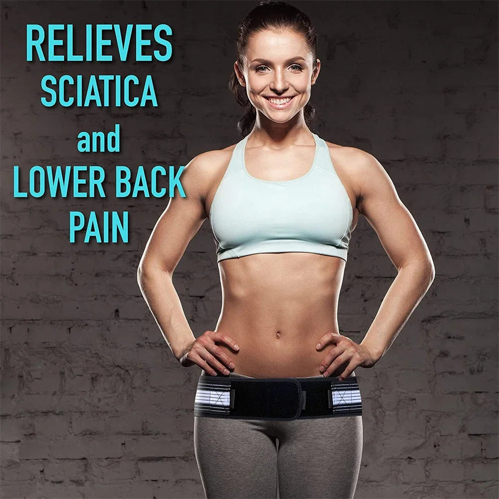 Sacroiliac SI Joint Hip Belt Lower Back Support Brace for Hip Pain Relief Pelvic Stability Chiropractic Care