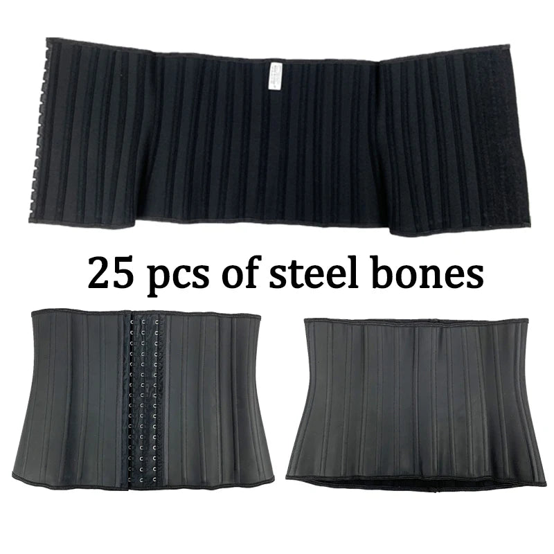 Long Torso Corset Waist Trainer Latex Body Shapewear Women Tummy Shaper Belly Sheath Sllimming Belt Modeling Strap Weight Loss