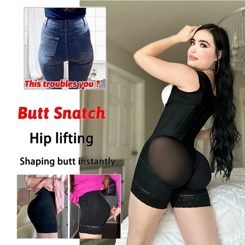 High Compression Postpartum Girdle Shaper for Women Abdomen Control Waist Trainer Colombian Style Shapewear